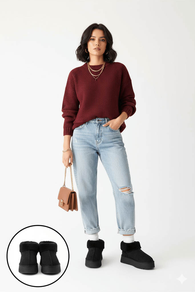 Edali Siyah Kürklü Platform Taban Bot Ana Görünüm