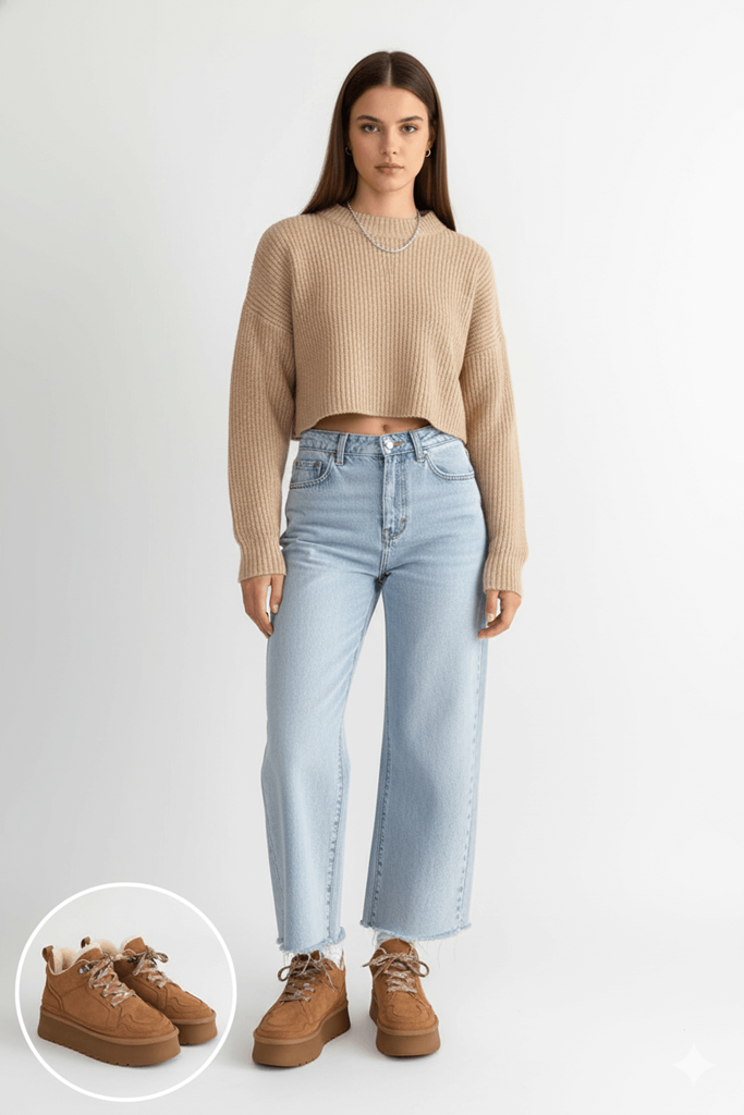 Muden Taba Süet Bağcıklı Bot Ana Görünüm