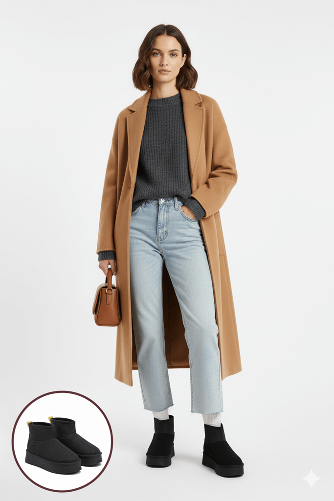 Cuen Siyah Süet Bot Ana Görünüm