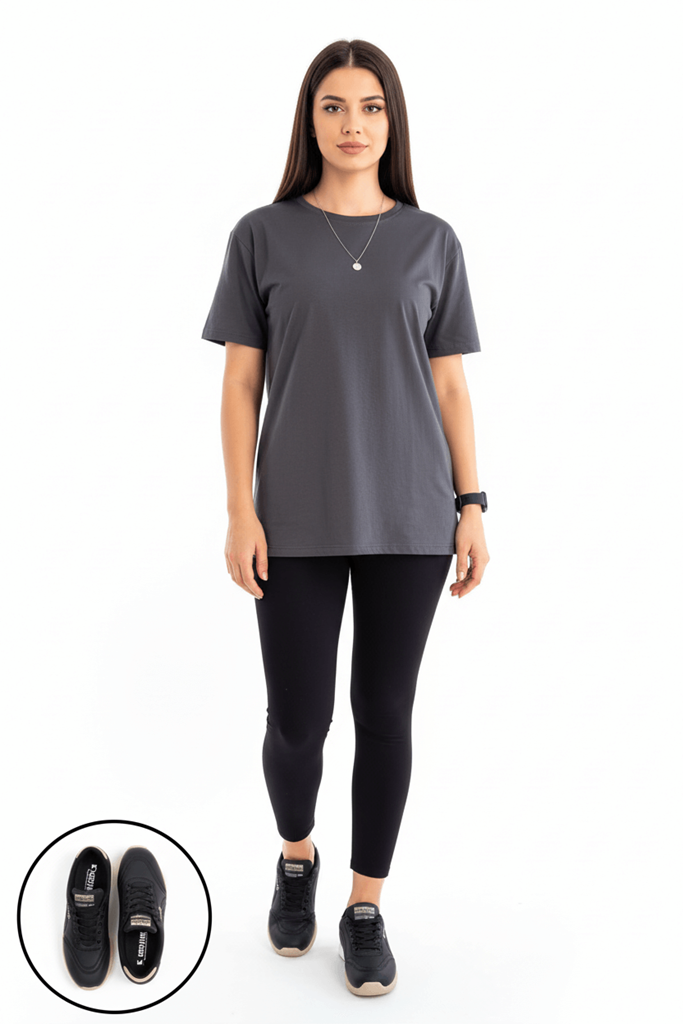 Tawen Bej Cilt Bağcıklı Spor Ayakkabı Ana Görünüm