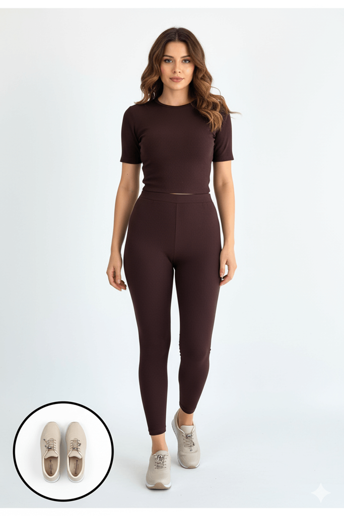 Finna Bej Stoperli Pratik Bağcıklı Spor Ayakkabı Ana Görünüm