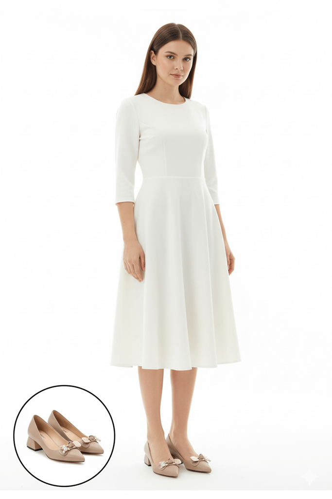 Jies Bej Topuklu Ayakkabı Ana Görünüm