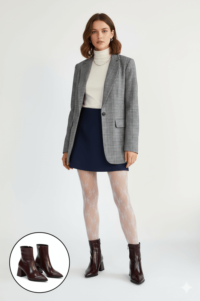 Mosy Bordo Rugan Topuklu Bot Ana Görünüm