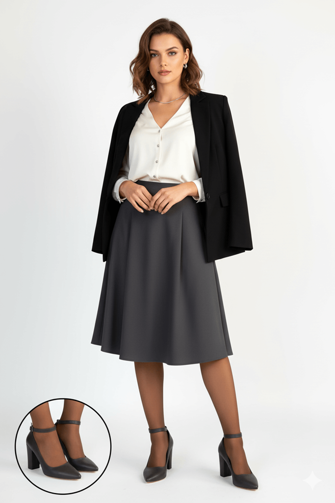 Rity Kahverengi Cilt Topuklu Ayakkabı Ana Görünüm