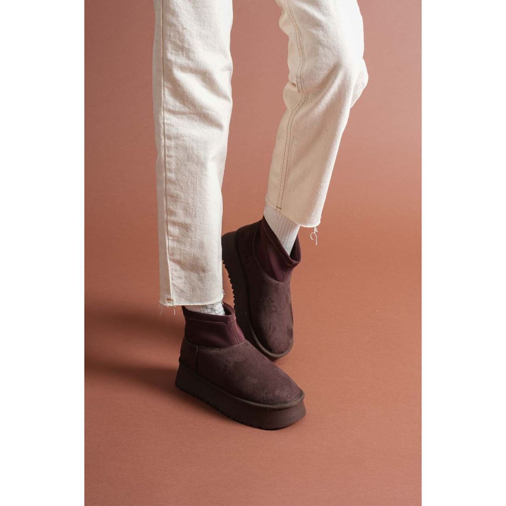 Cuen Kahverengi Süet Bot