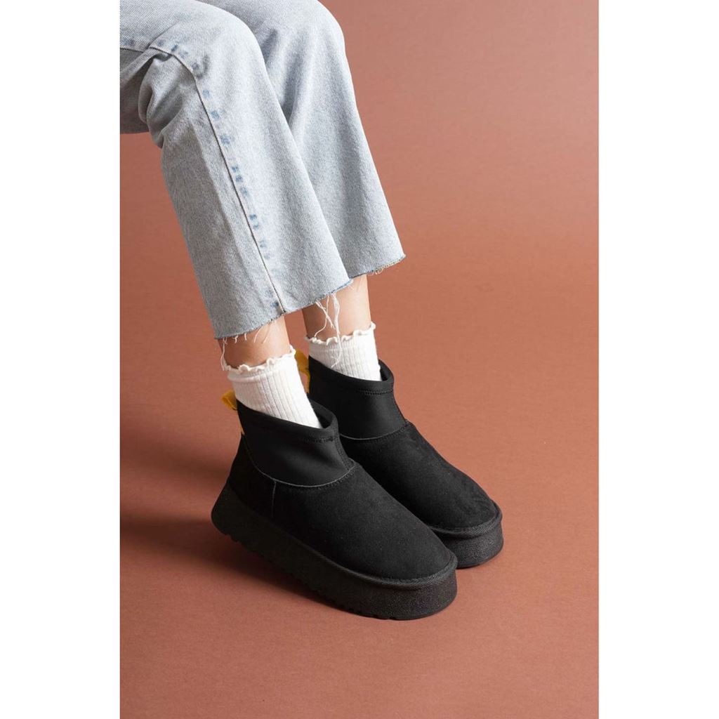 Cuen Siyah Süet Bot