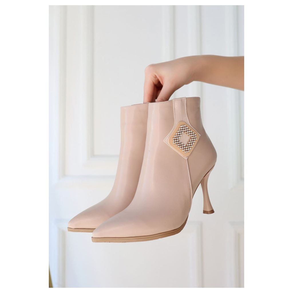 Moose Nude Cilt Topuklu Bot