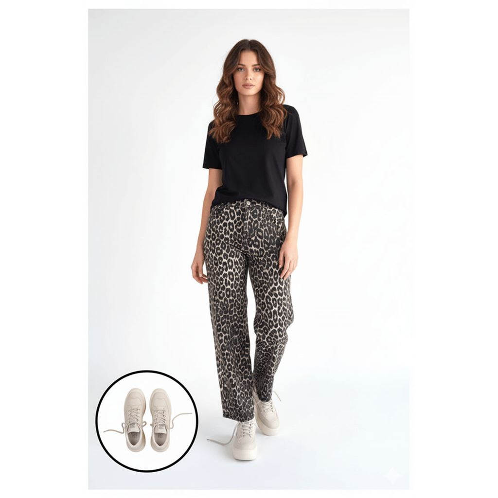 Emwa Bej Cilt Bağcıklı Spor Ayakkabı