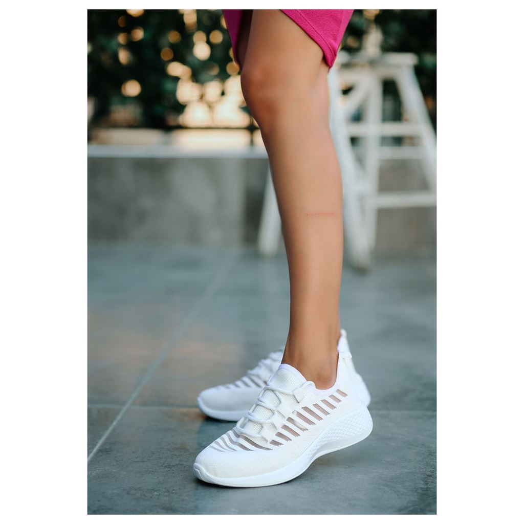 Wina Beyaz Triko Spor Ayakkabı