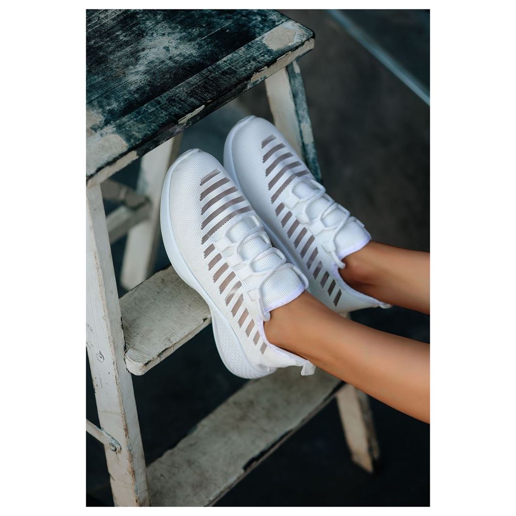 Wina Beyaz Triko Spor Ayakkabı