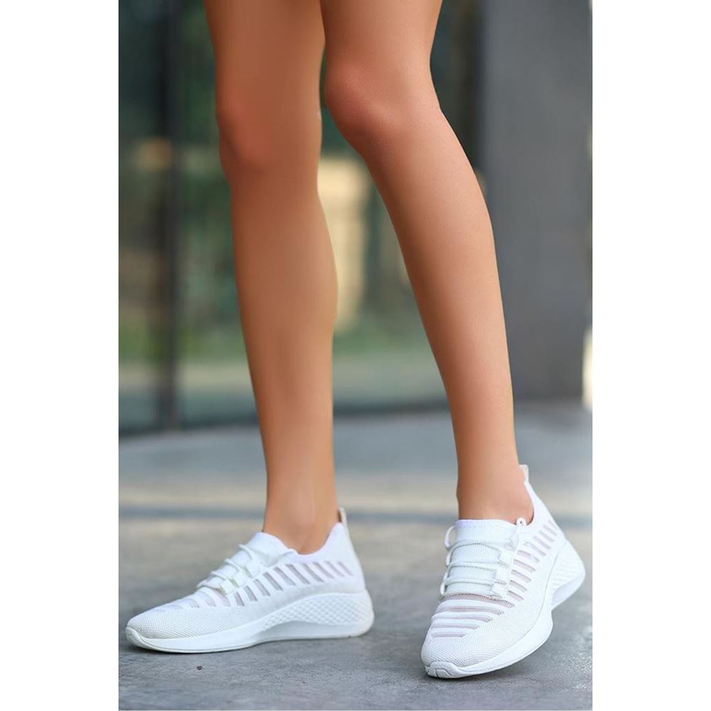 Wina Beyaz Triko Spor Ayakkabı