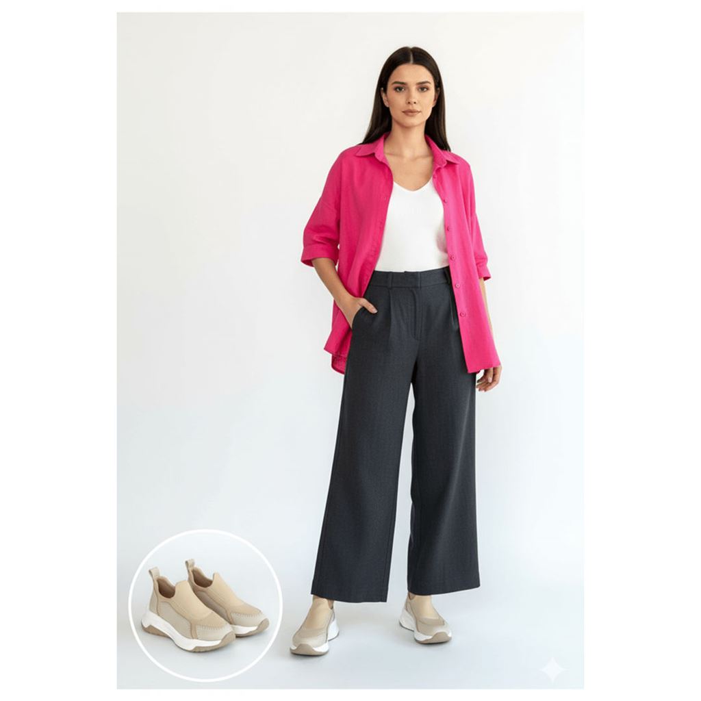 Kendy Bej Cilt Spor Ayakkabı