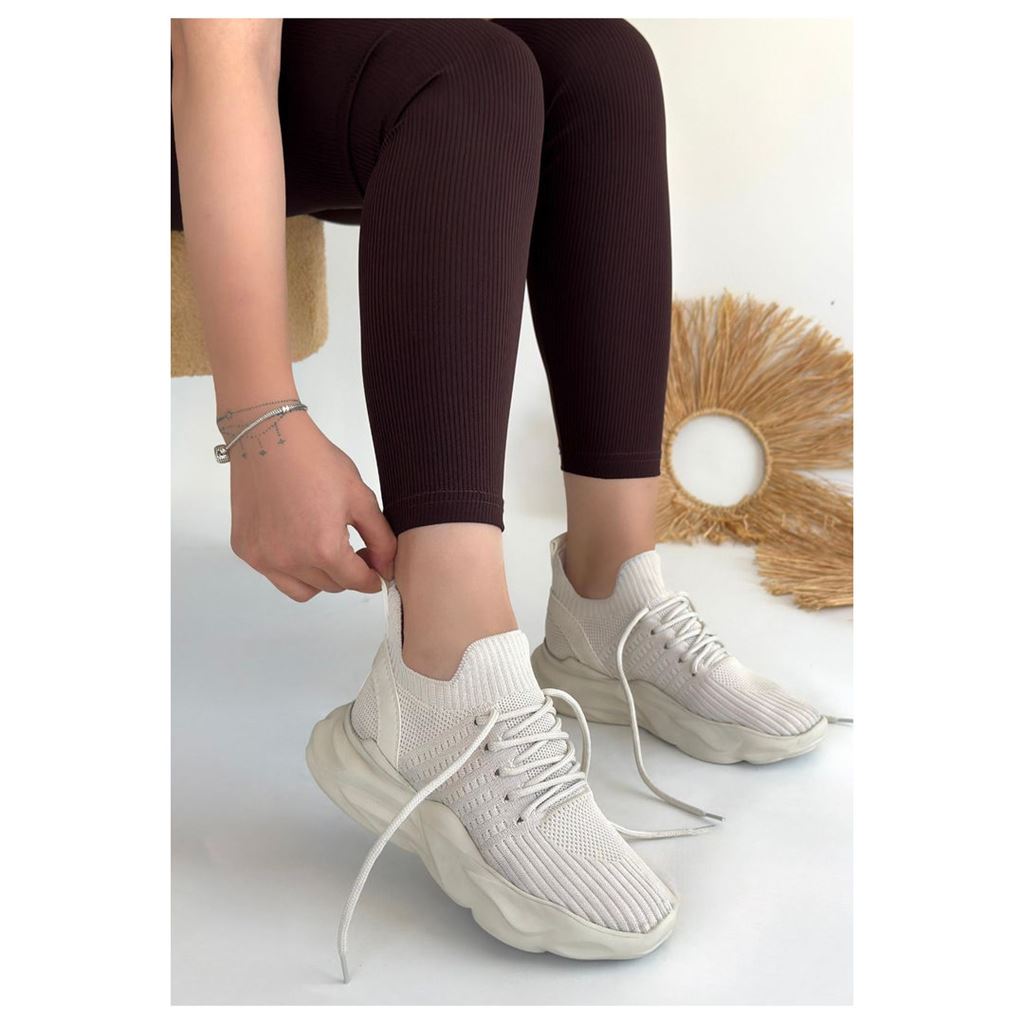 Henta Bej Triko Bağcıklı Spor Ayakkabı