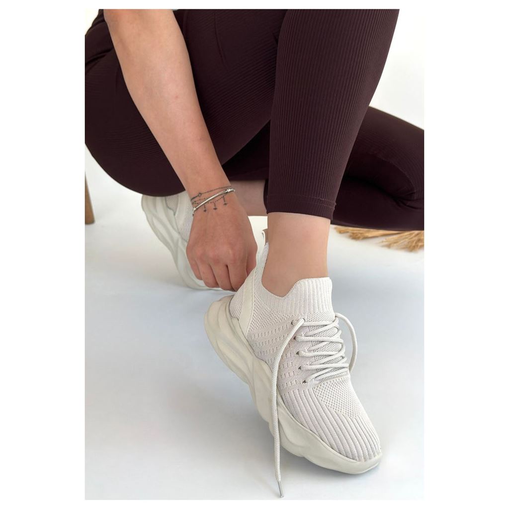 Henta Bej Triko Bağcıklı Spor Ayakkabı