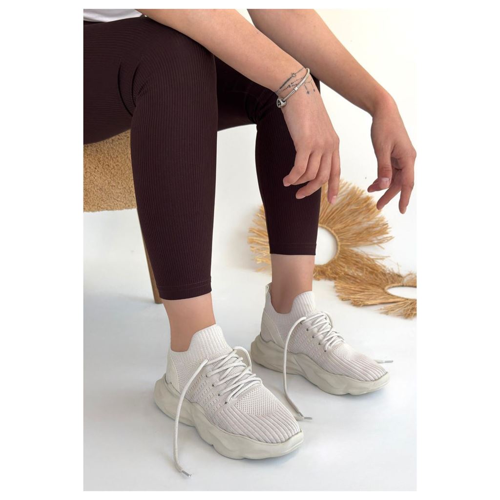 Henta Bej Triko Bağcıklı Spor Ayakkabı