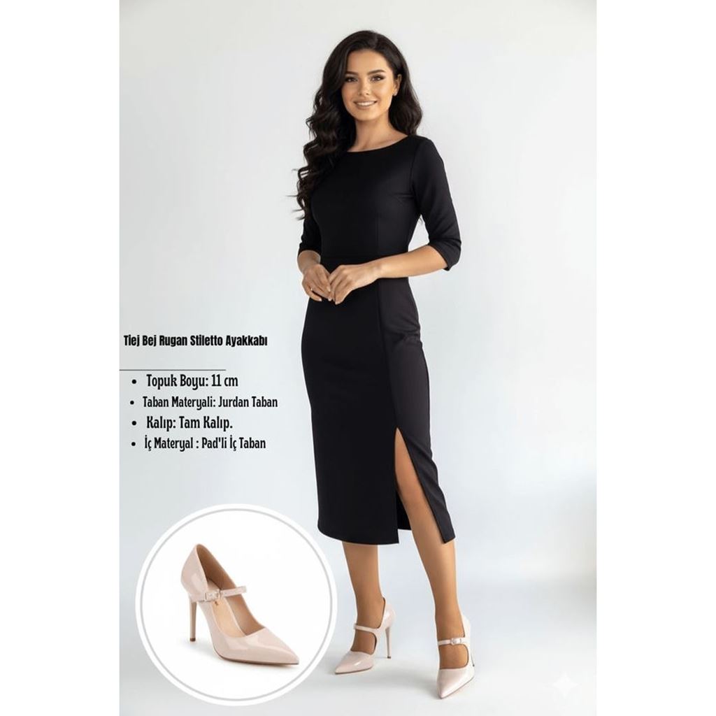 Tiej Bej Rugan Stiletto Ayakkabı