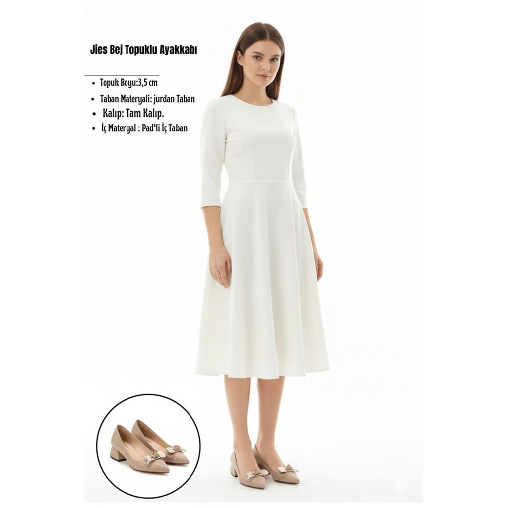 Jies Bej Topuklu Ayakkabı