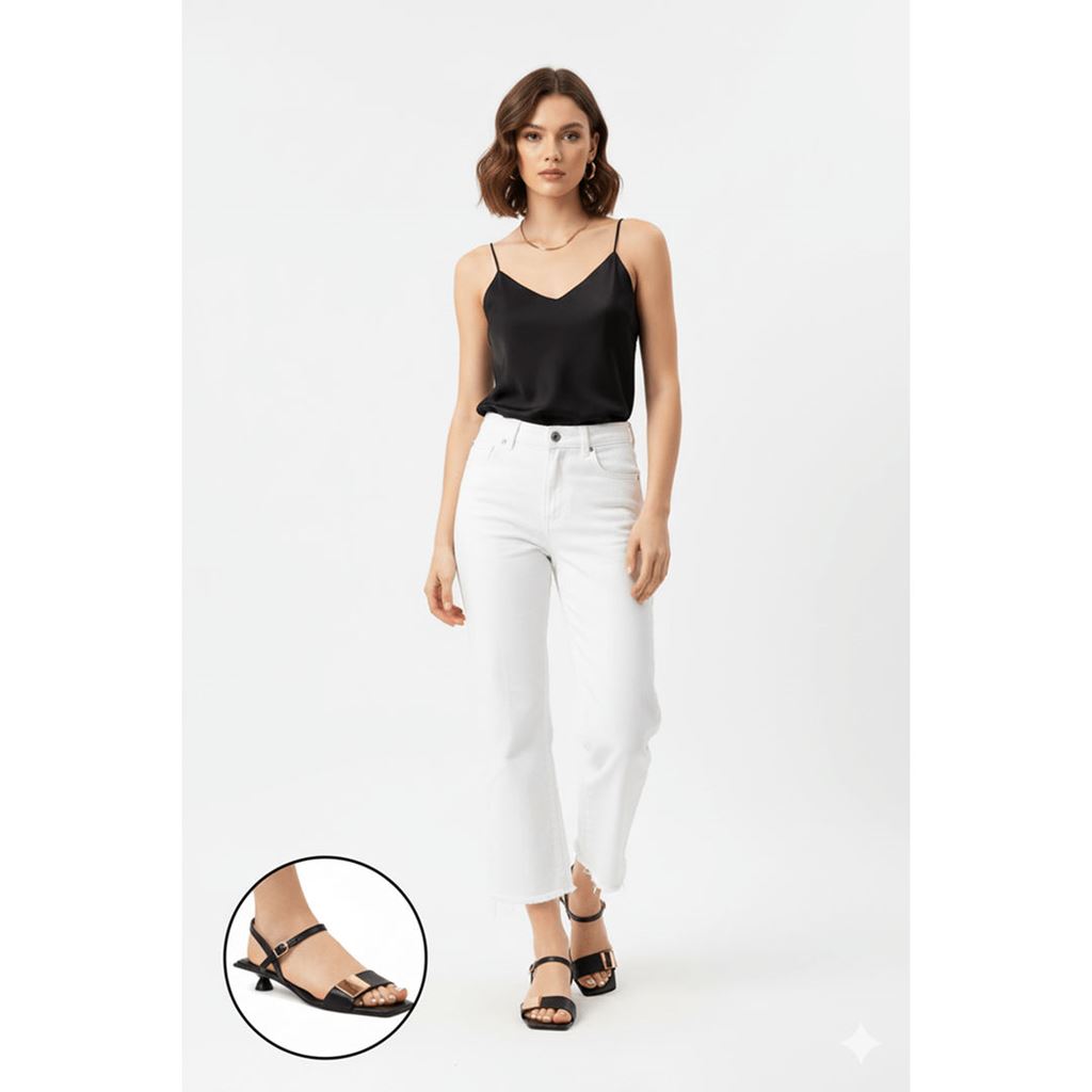 Zıan Siyah Topuklu Ayakkabı