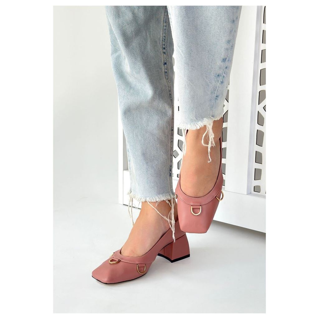 Cande Pudra Cilt Topuklu Ayakkabı