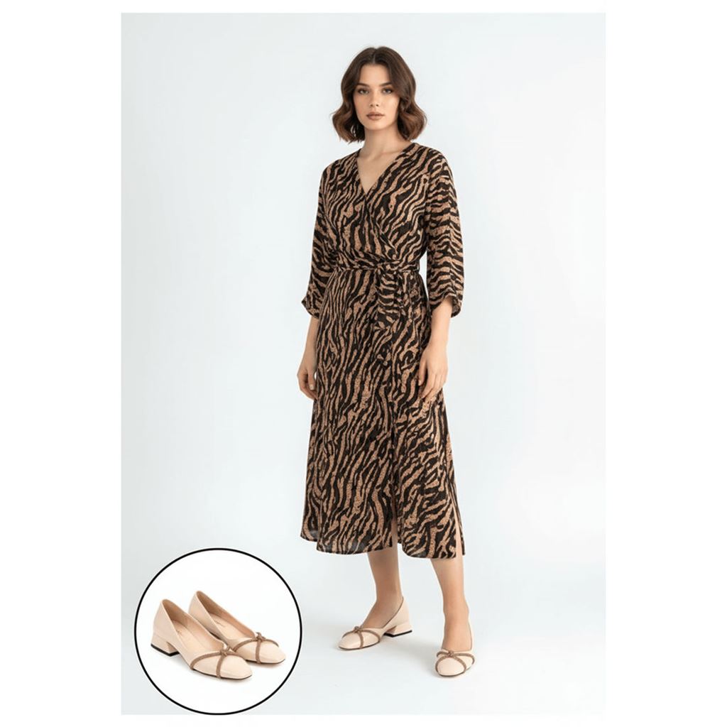 Pety Bej Cilt Topuklu Ayakkabı