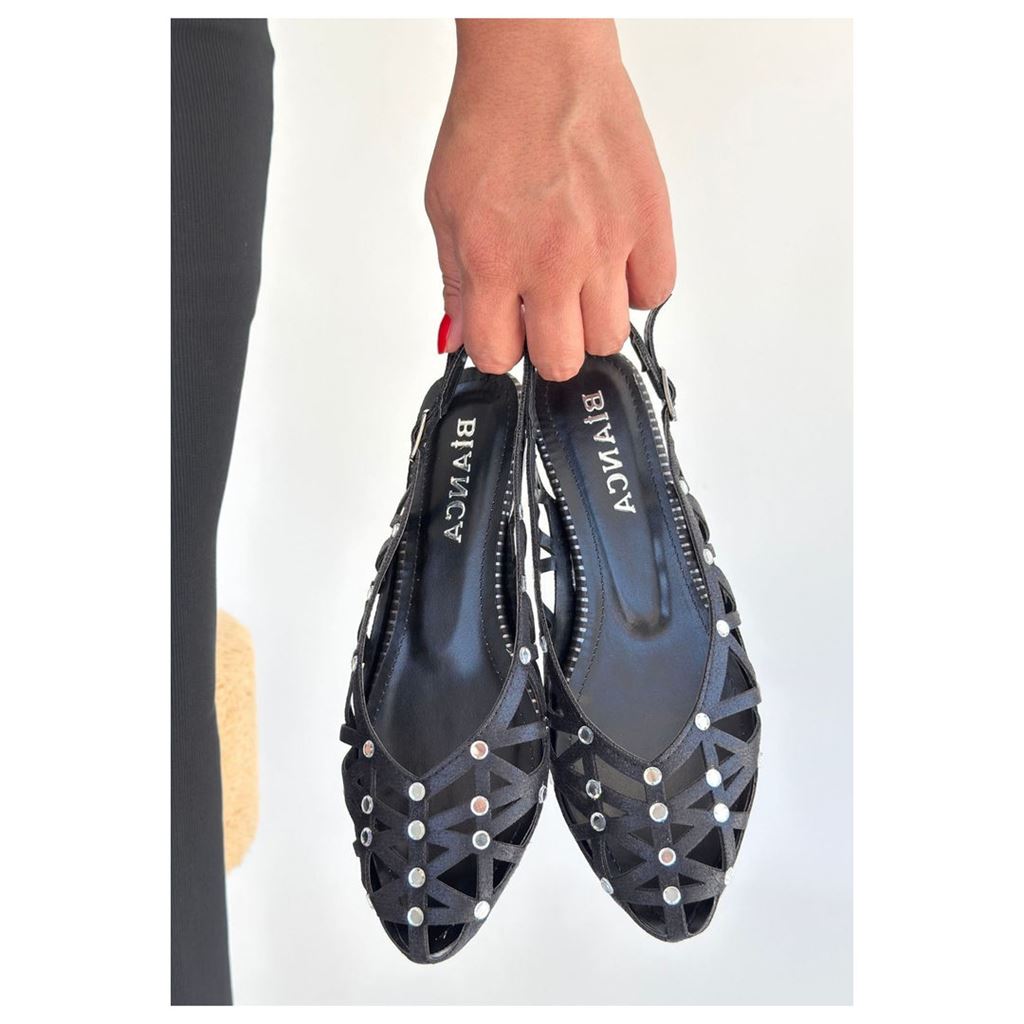 Faty Siyah Cilt Babet Ayakkabı