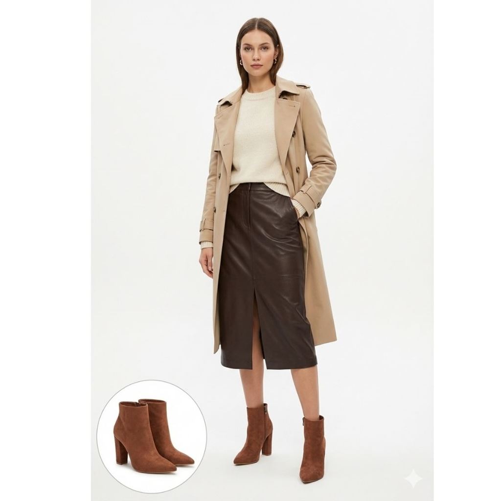 Loora Vizon Süet Topuklu Bot