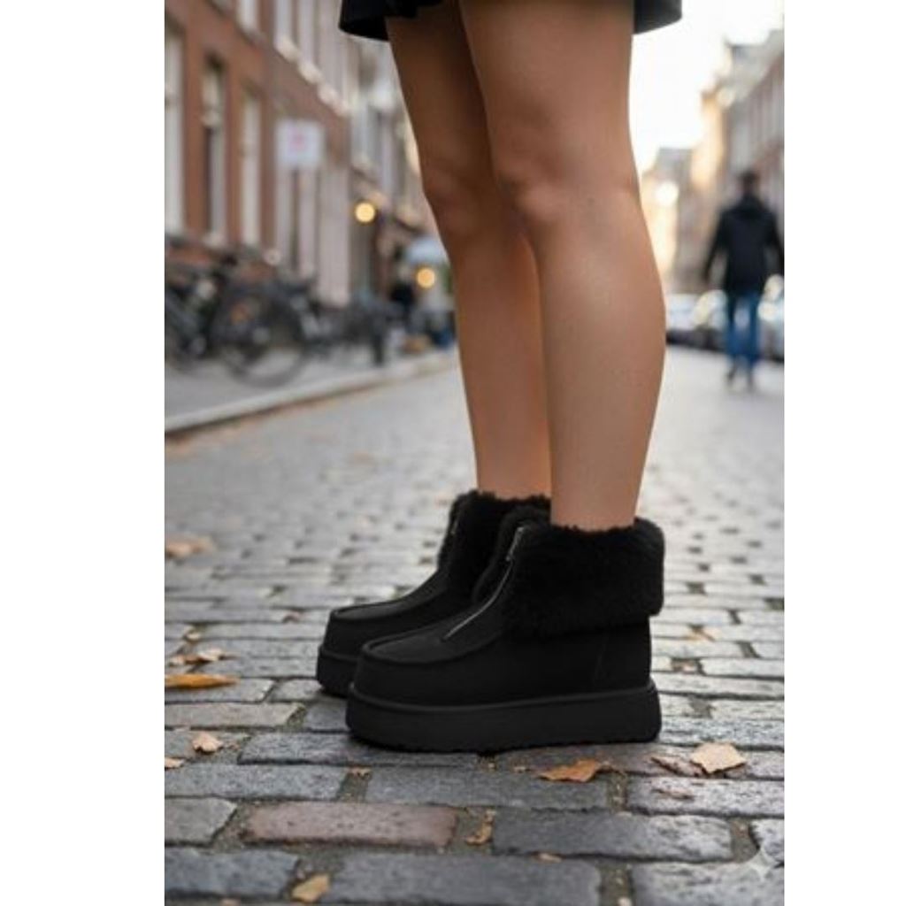 Zinya Siyah Süet Bot