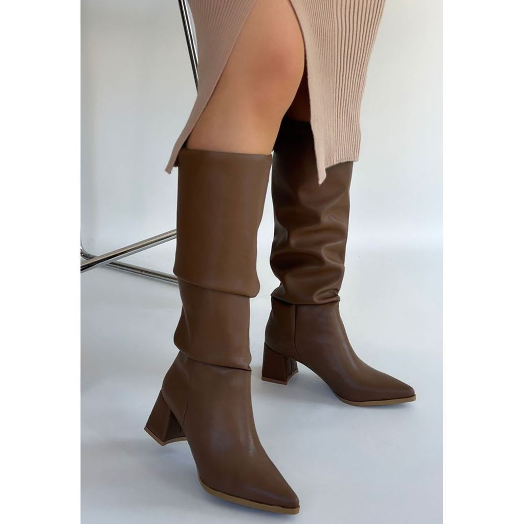 Pitay Vizon Cilt Topuklu Çizme