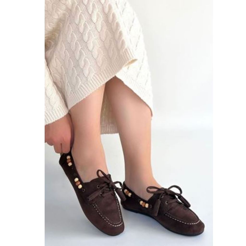 Elora Kahve Süet Babet