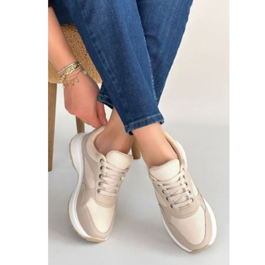 Slar Vizon Cilt Bağcıklı Spor Ayakkabı