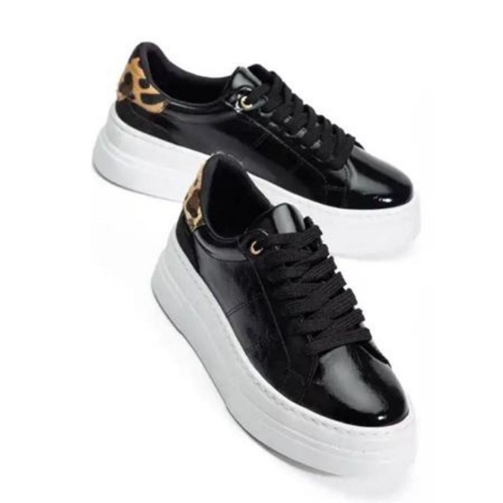 Jetan Siyah Rugan Bağcıklı Spor Ayakkabı