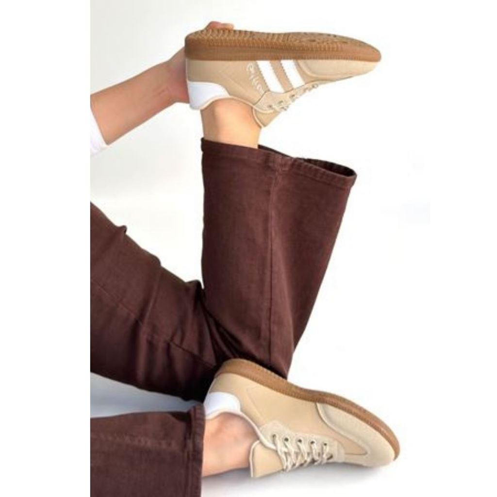 Zerti Bej Cilt Bağcıklı Spor Ayakkabı