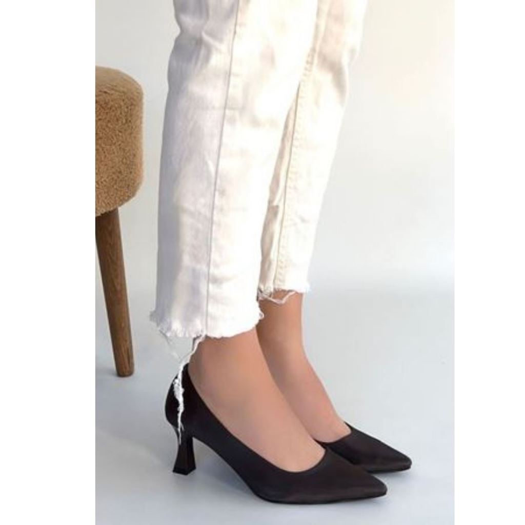 Mırta Acı Kahve Cilt Topuklu Ayakkabı