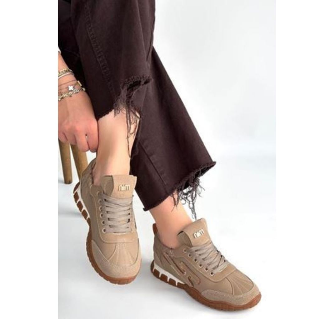 Huer Vizon Nubuk Bağcıklı Spor Ayakkabı