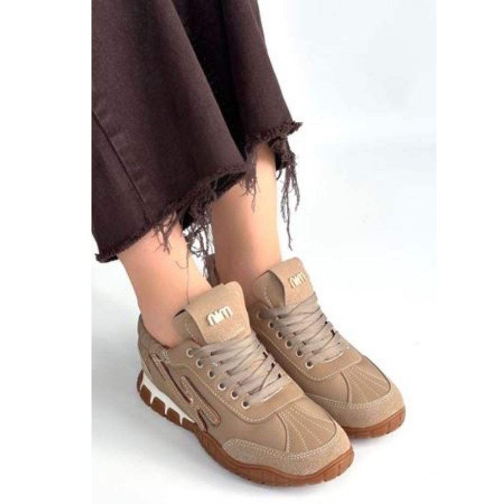 Huer Vizon Nubuk Bağcıklı Spor Ayakkabı