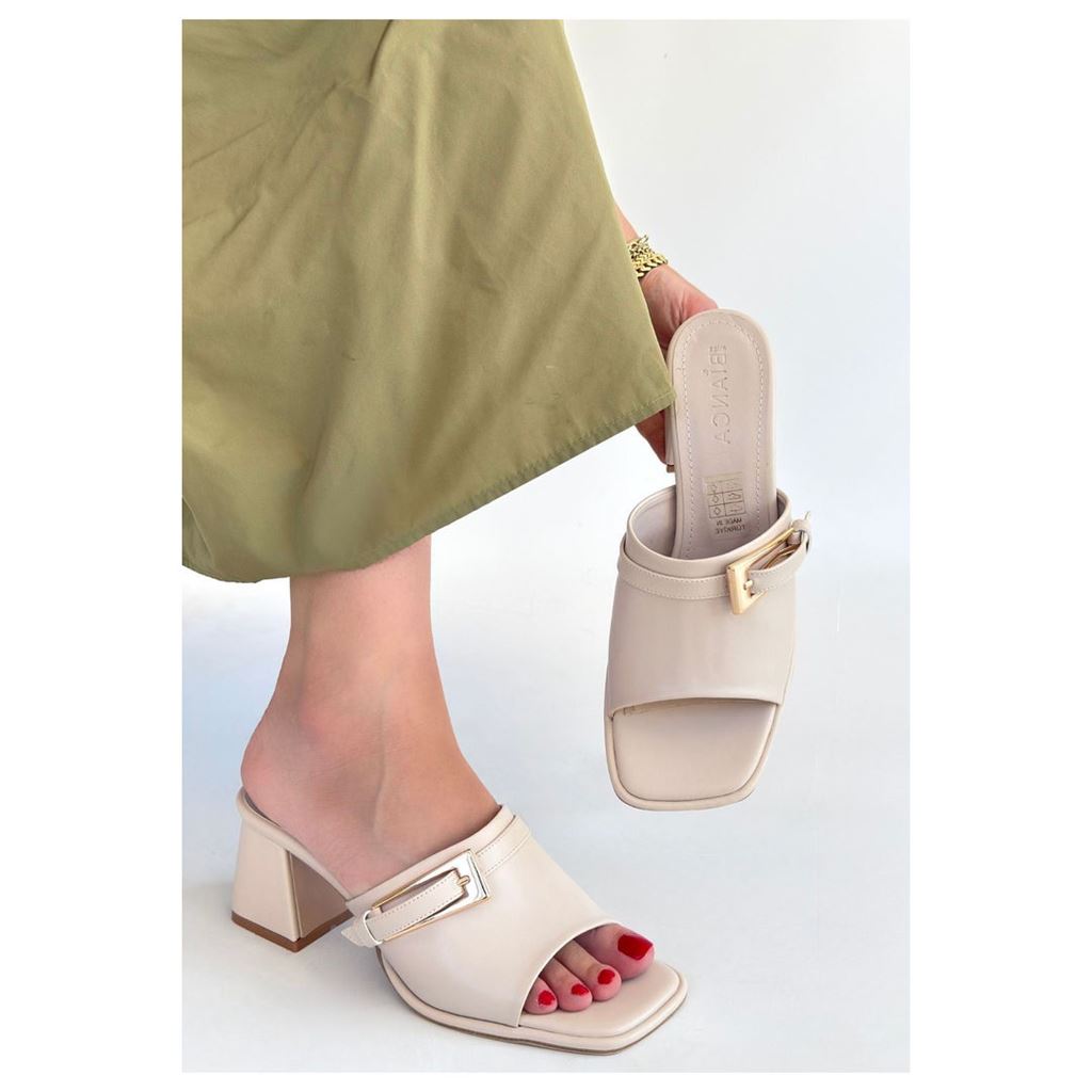 Ziva Bej Cilt Topuklu Terlik