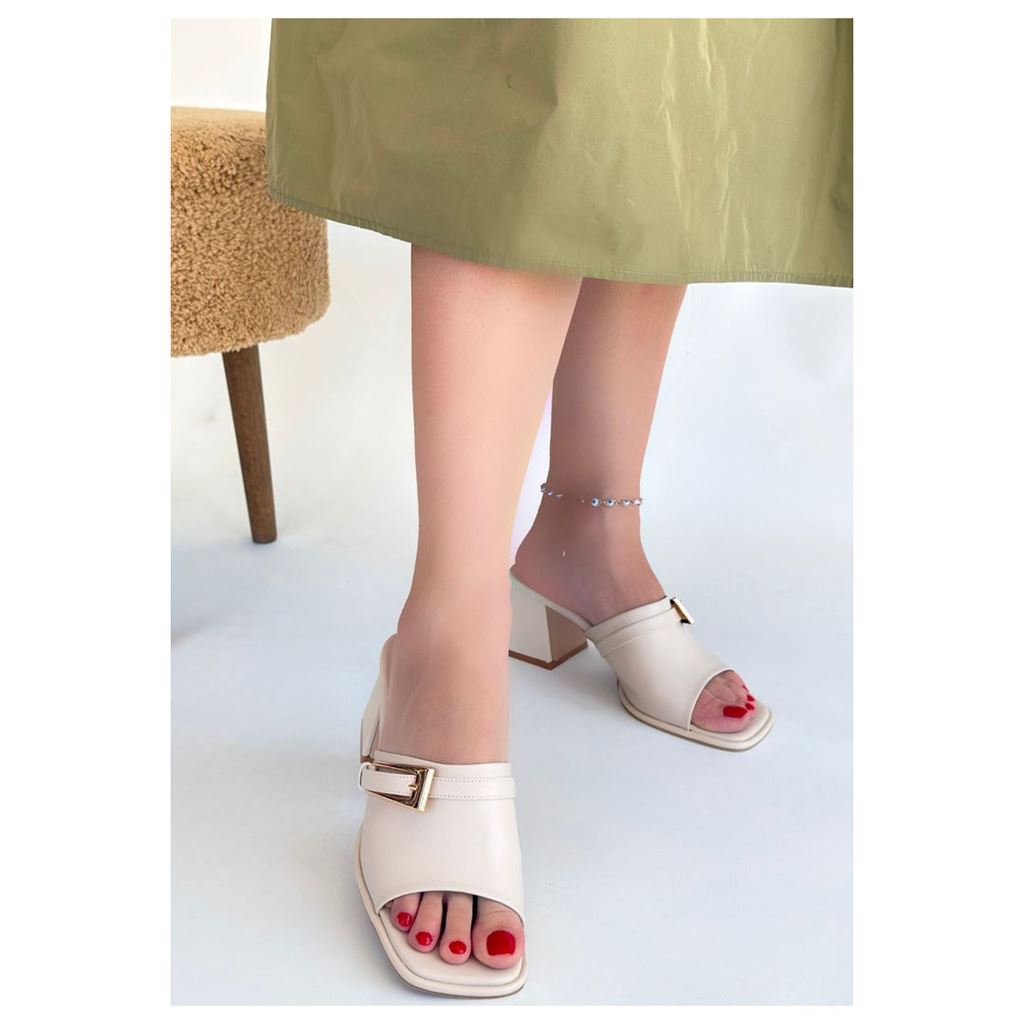 Ziva Bej Cilt Topuklu Terlik