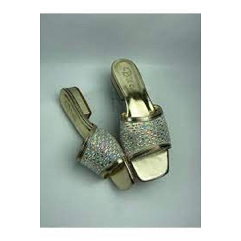 Ortu Gold Cilt İşlemeli Terlik