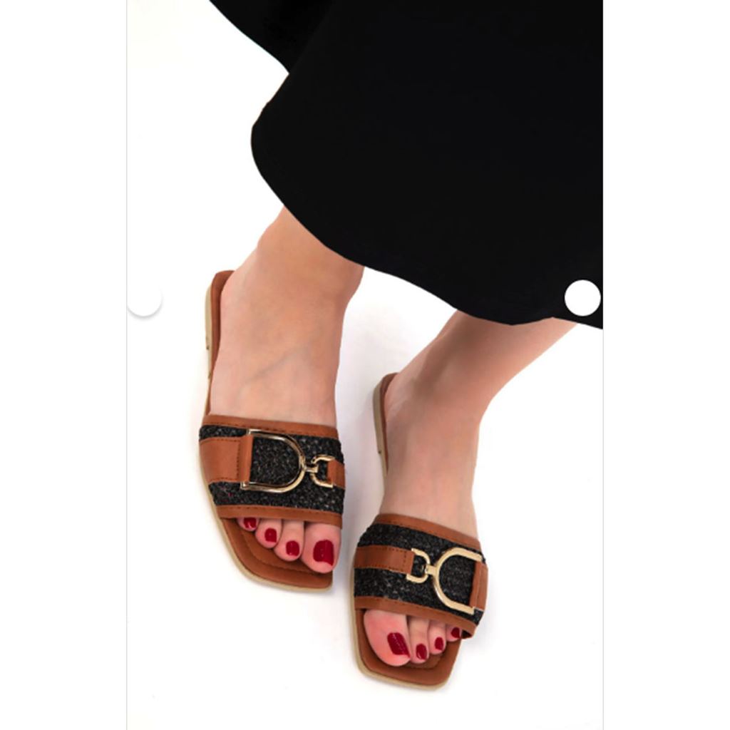 Pıer Siyah Cilt Terlik