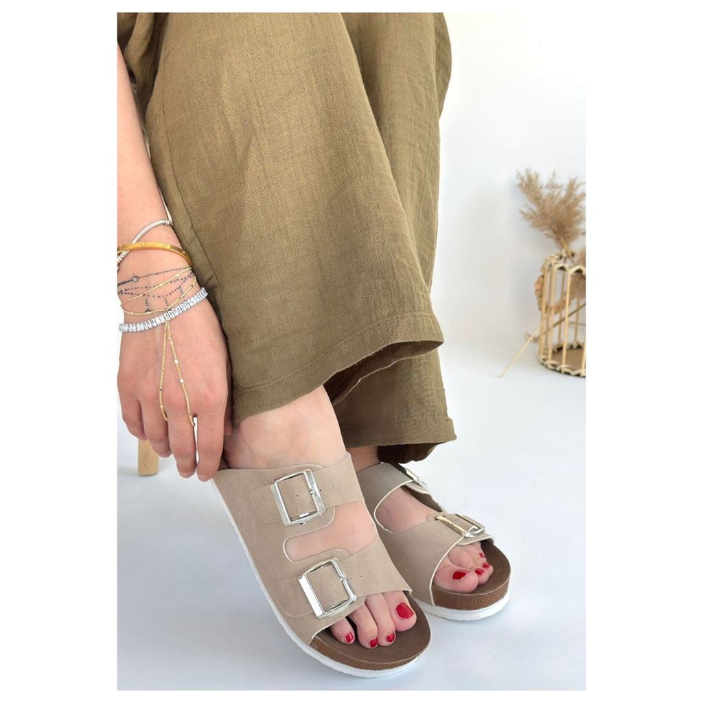 Rıno Ten Nubuk Terlik