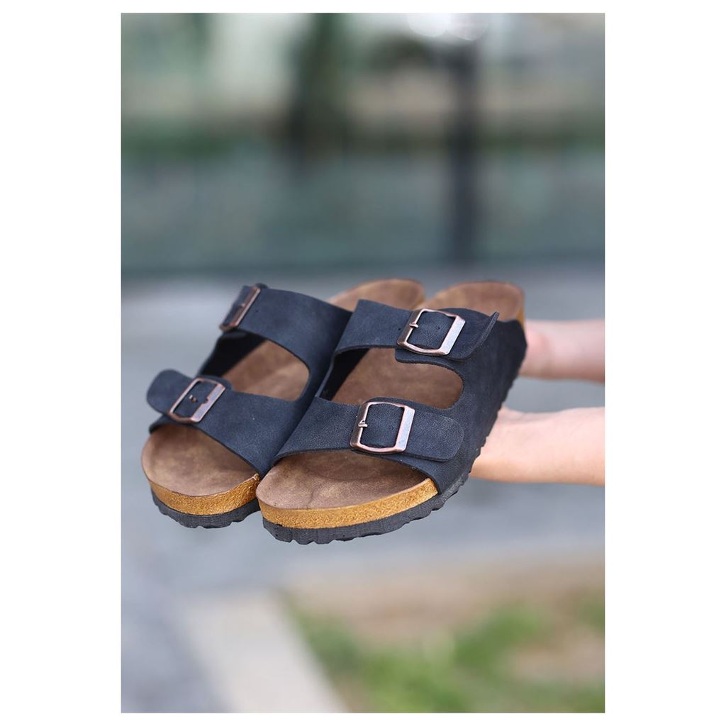 Rıno Siyah  Nubuk Terlik