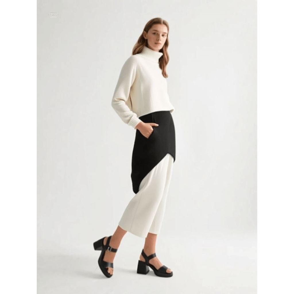 Sody Siyah Cilt Topuklu Sandalet