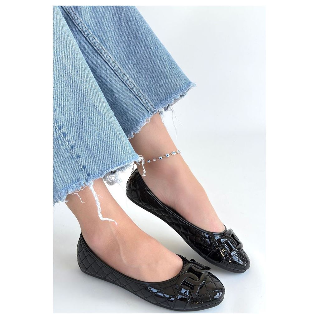 Lawy Siyah Rugan Babet Ayakkabı