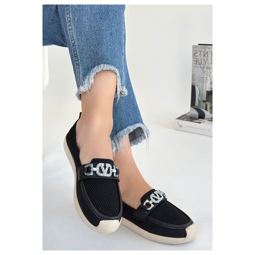 Wata Siyah Triko Babet Ayakkabı