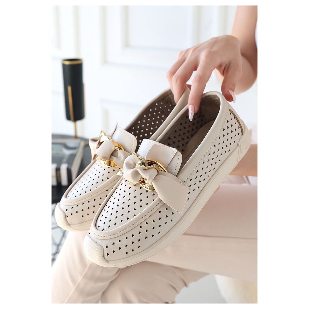 Riwan Bej Cilt Babet Ayakkabı