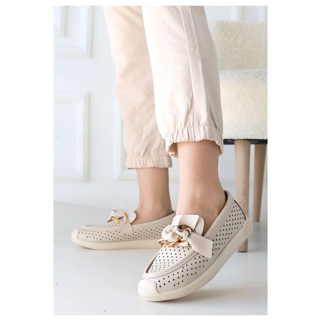 Riwan Bej Cilt Babet Ayakkabı