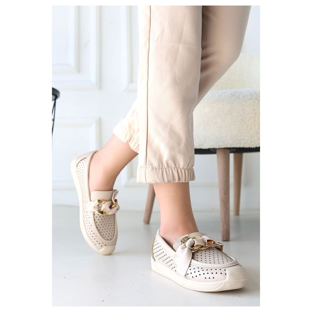 Riwan Bej Cilt Babet Ayakkabı