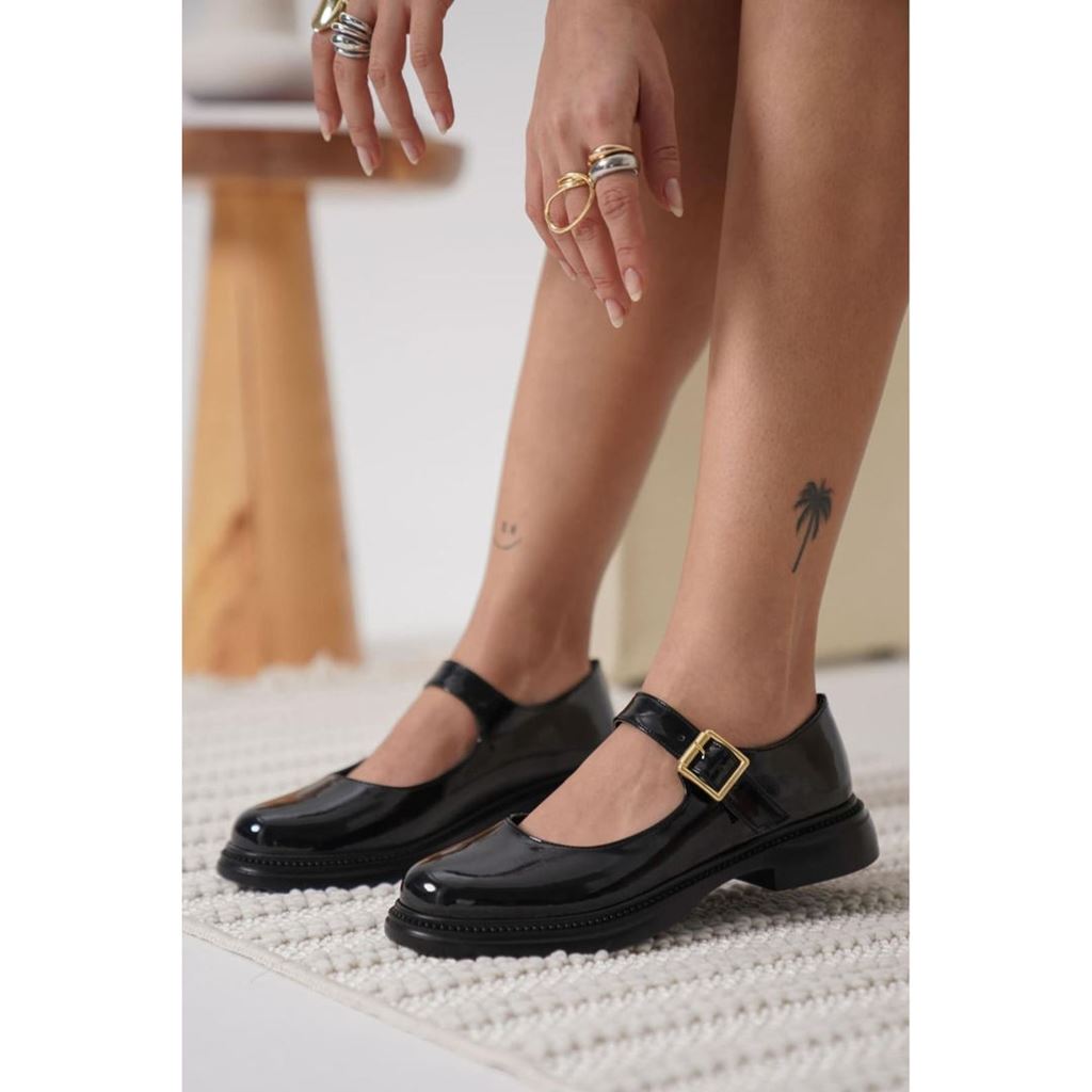 Yokox Siyah Rugan Oxford Ayakkabı