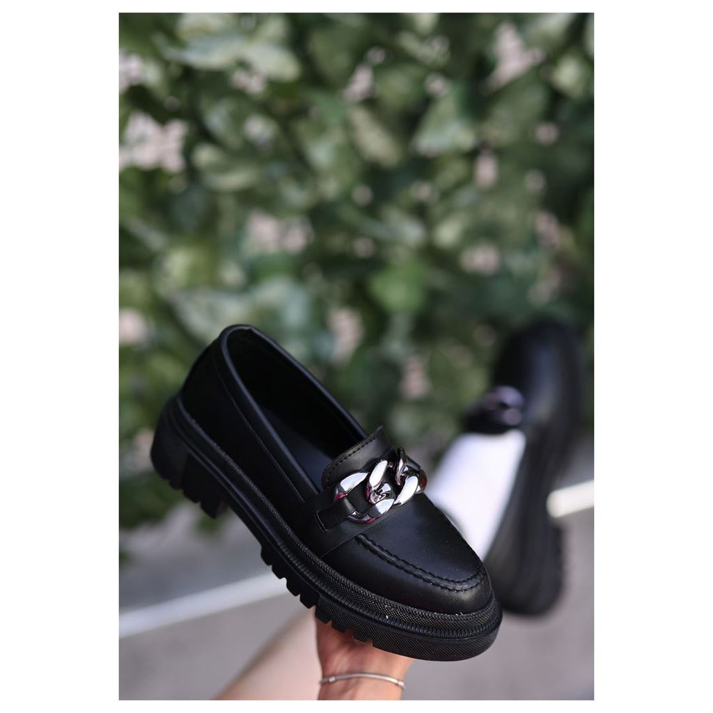 Biga Siyah Cilt  Ayakkabı