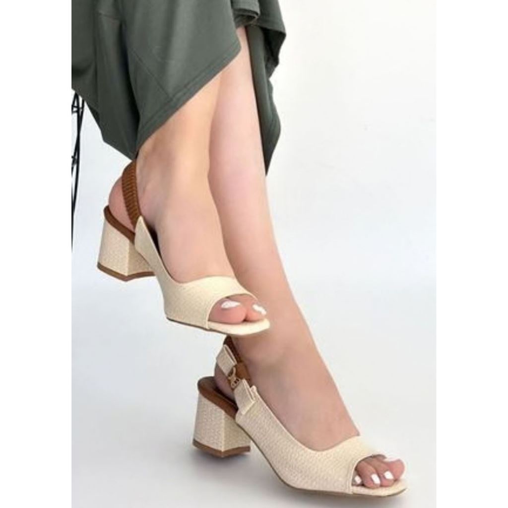 Alessi Bej Rugan Topuklu Ayakkabı